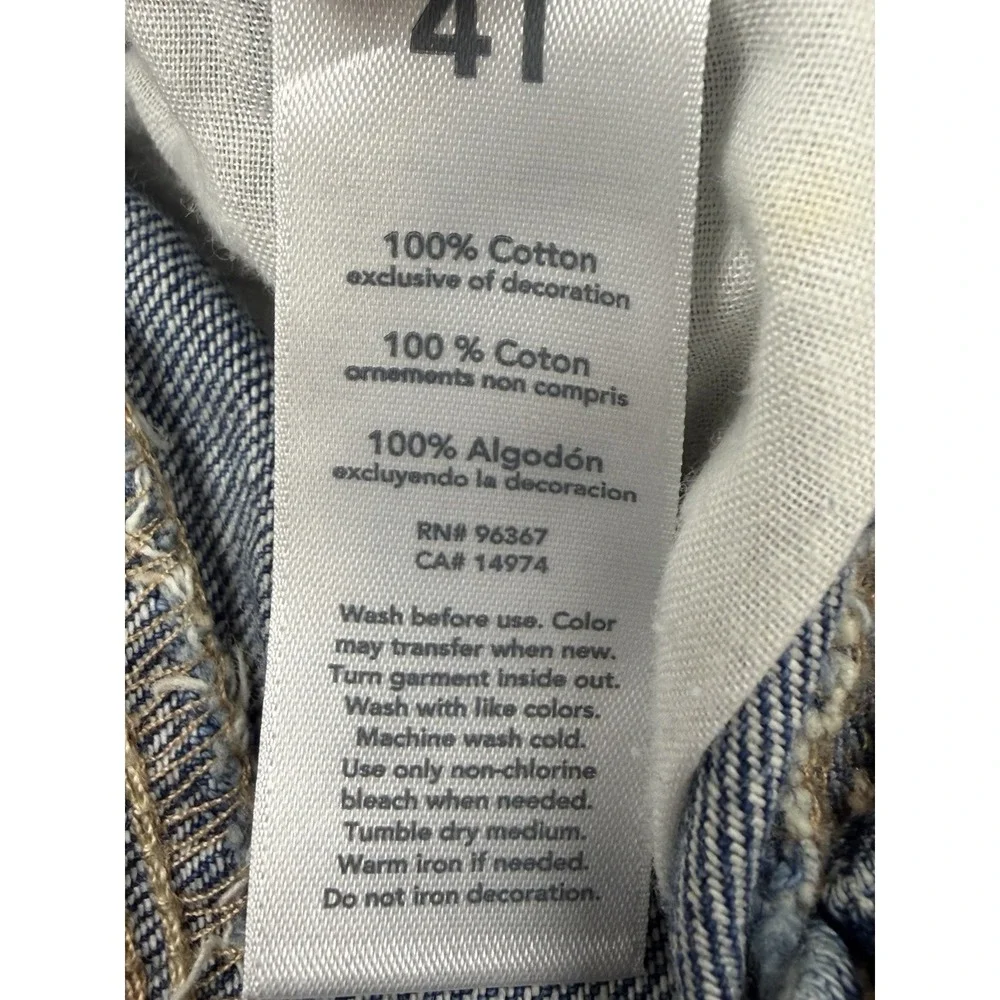 Oshkosh B'Gosh Denim Blue White Polka Dot Overalls Girls 4T Vestpak One-Piece